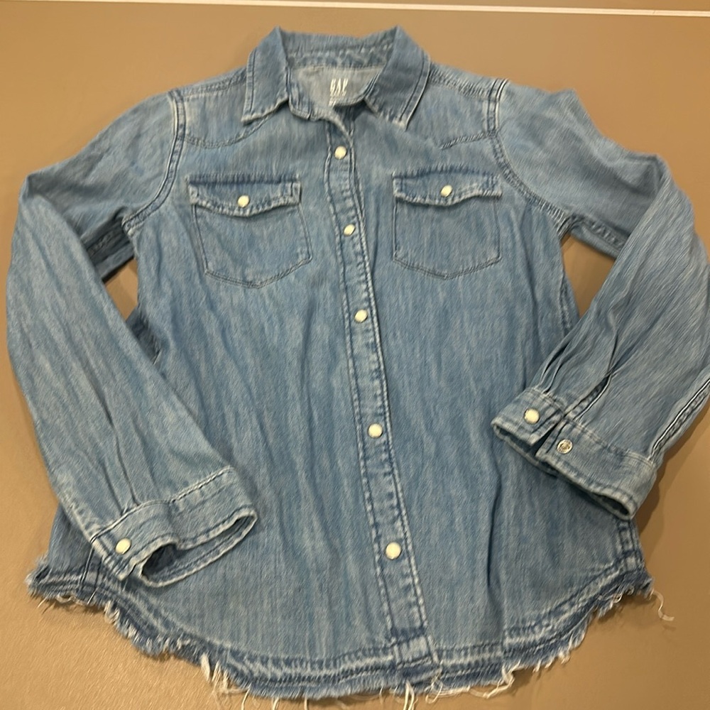 Gap Kids Denim Button Down - Size M